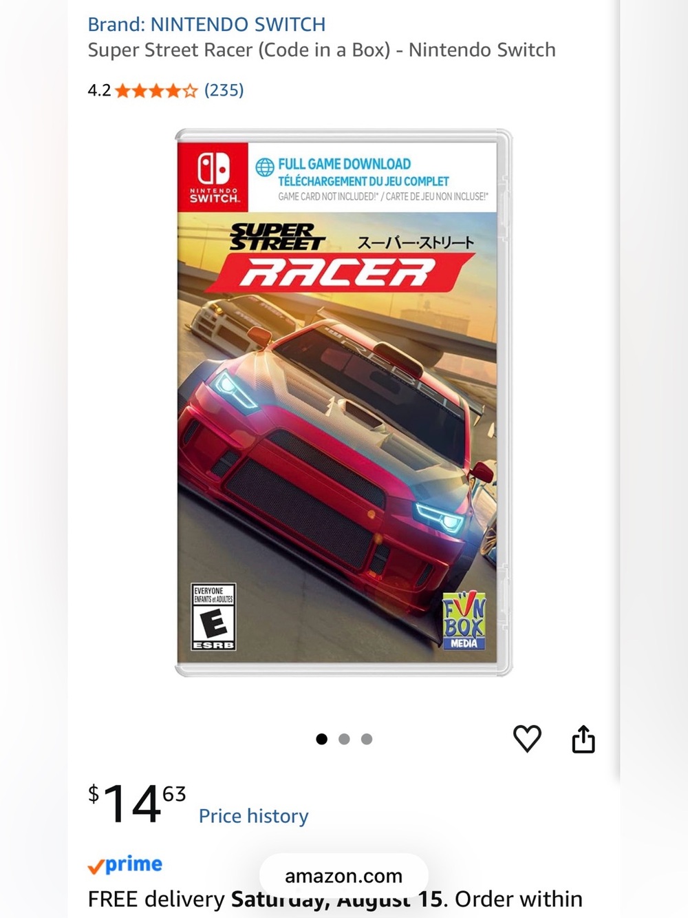 Nintendo Switch Super Street Racer